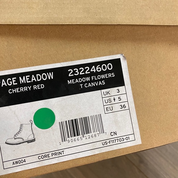 Dr. Martens | Page 8 Eye Meadow Cherry Boots Sz 5 - Picture 8 of 13